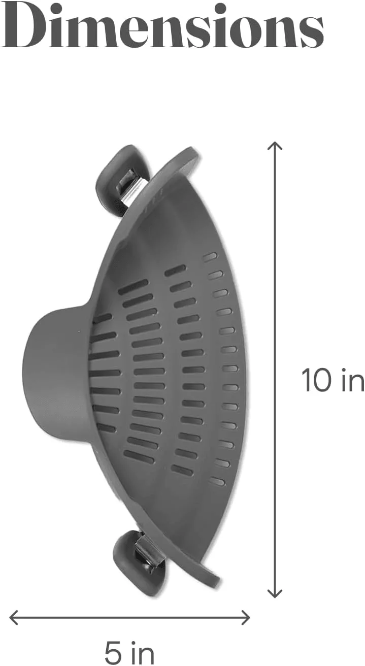Silicone Heat-Resistant Pot Strainer - Kitchen Drainer Tool