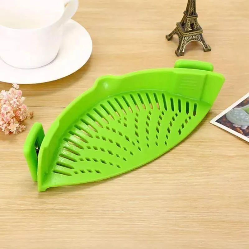 Silicone Heat-Resistant Pot Strainer - Kitchen Drainer Tool