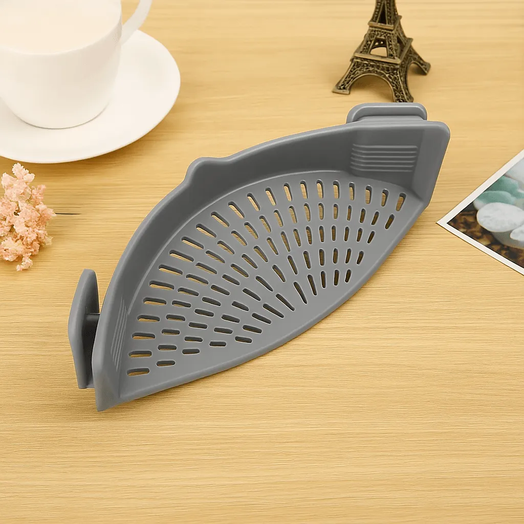 Silicone Heat-Resistant Pot Strainer - Kitchen Drainer Tool