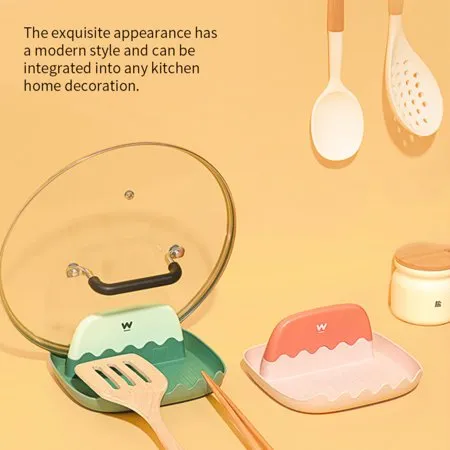 Silicone Spoon Rest Holder with Drip Pad