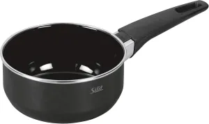 Silit Modesto Line Saucepan 16 cm Without Lid/Cooking Pot 1.3 L Silargan Functional Ceramic/Induction Pot Black