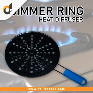 Simmer Ring Black Non Stick with Plastic Handle