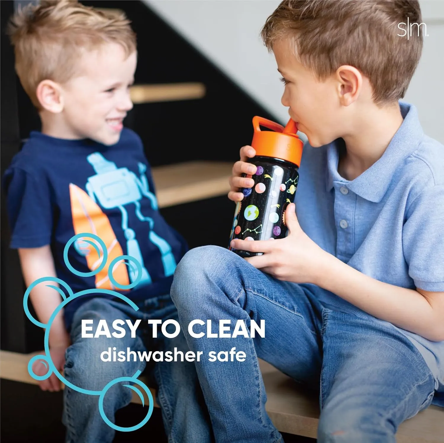 Simple Modern Kids Summit Water Bottle with Straw Lid | Sesame Street 14oz Stainless Steel Cup Insulated Tumbler for Toddlers, School | Sesame Street Pals