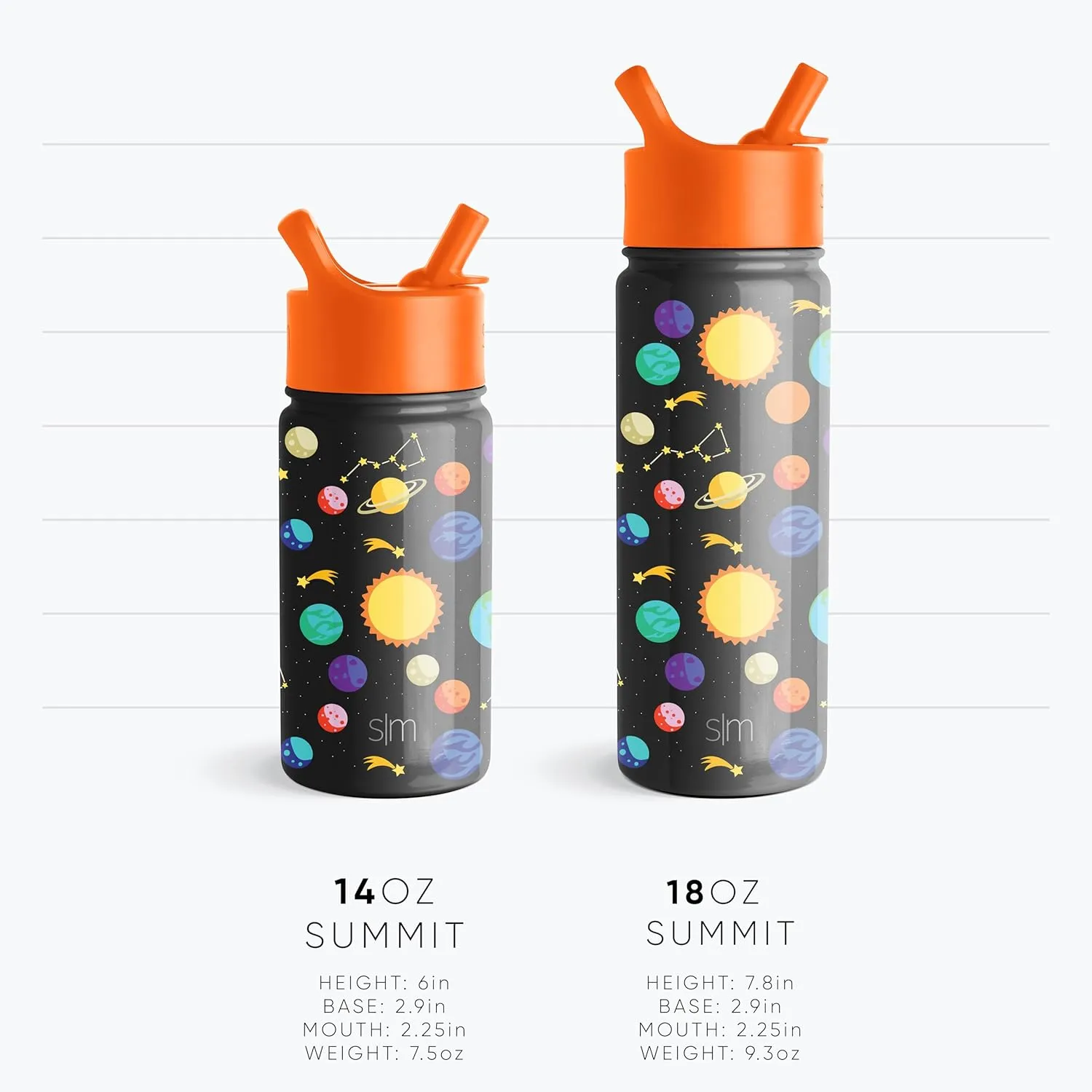 Simple Modern Kids Summit Water Bottle with Straw Lid | Sesame Street 14oz Stainless Steel Cup Insulated Tumbler for Toddlers, School | Sesame Street Pals