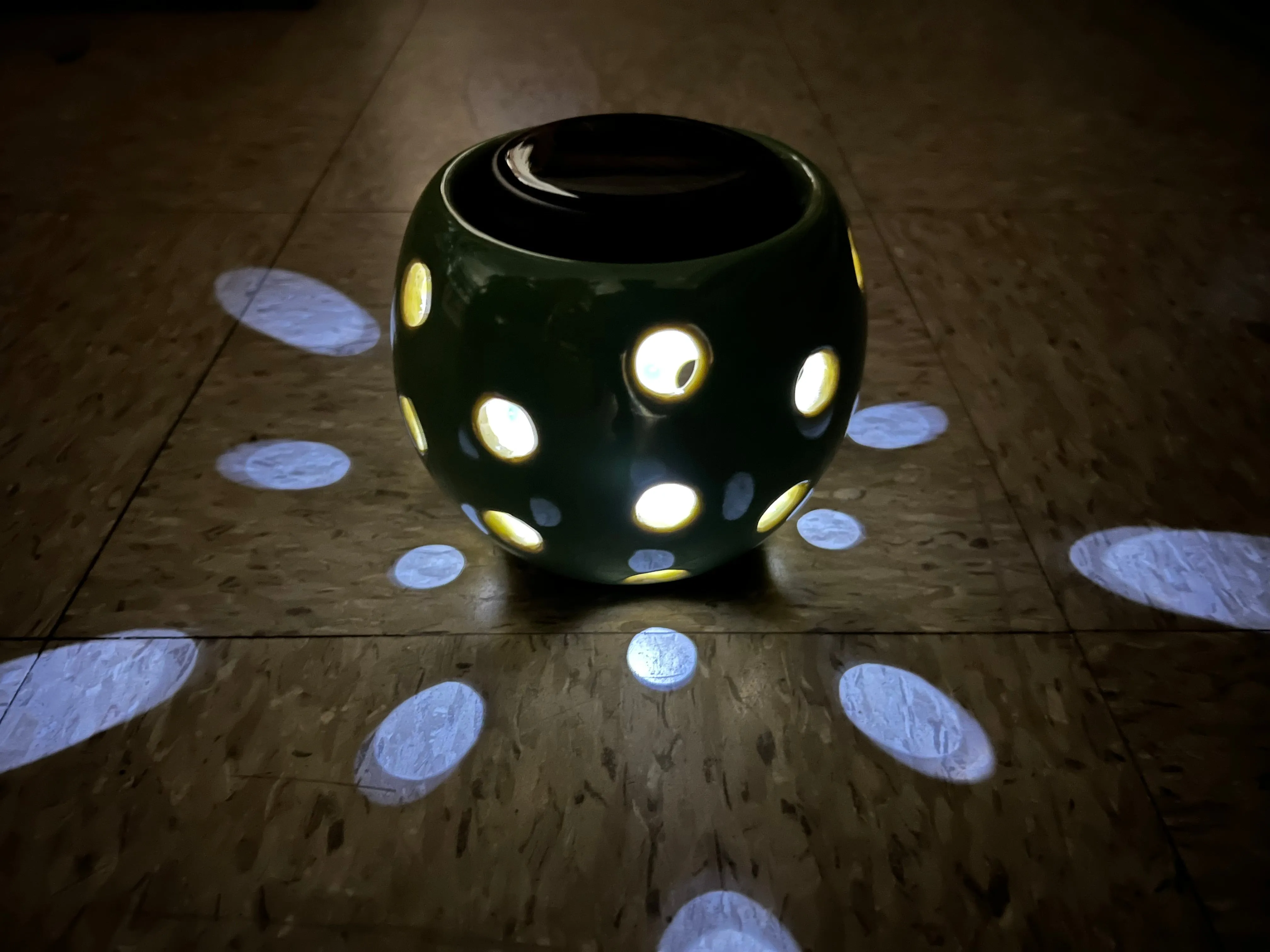 Smart Solar Solar Powered Ceramic Sphere Lantern