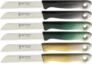 SMI 12 Pcs Paring Knife Set - Vegetable & Fruit Knife - Serrated - Made in Germany