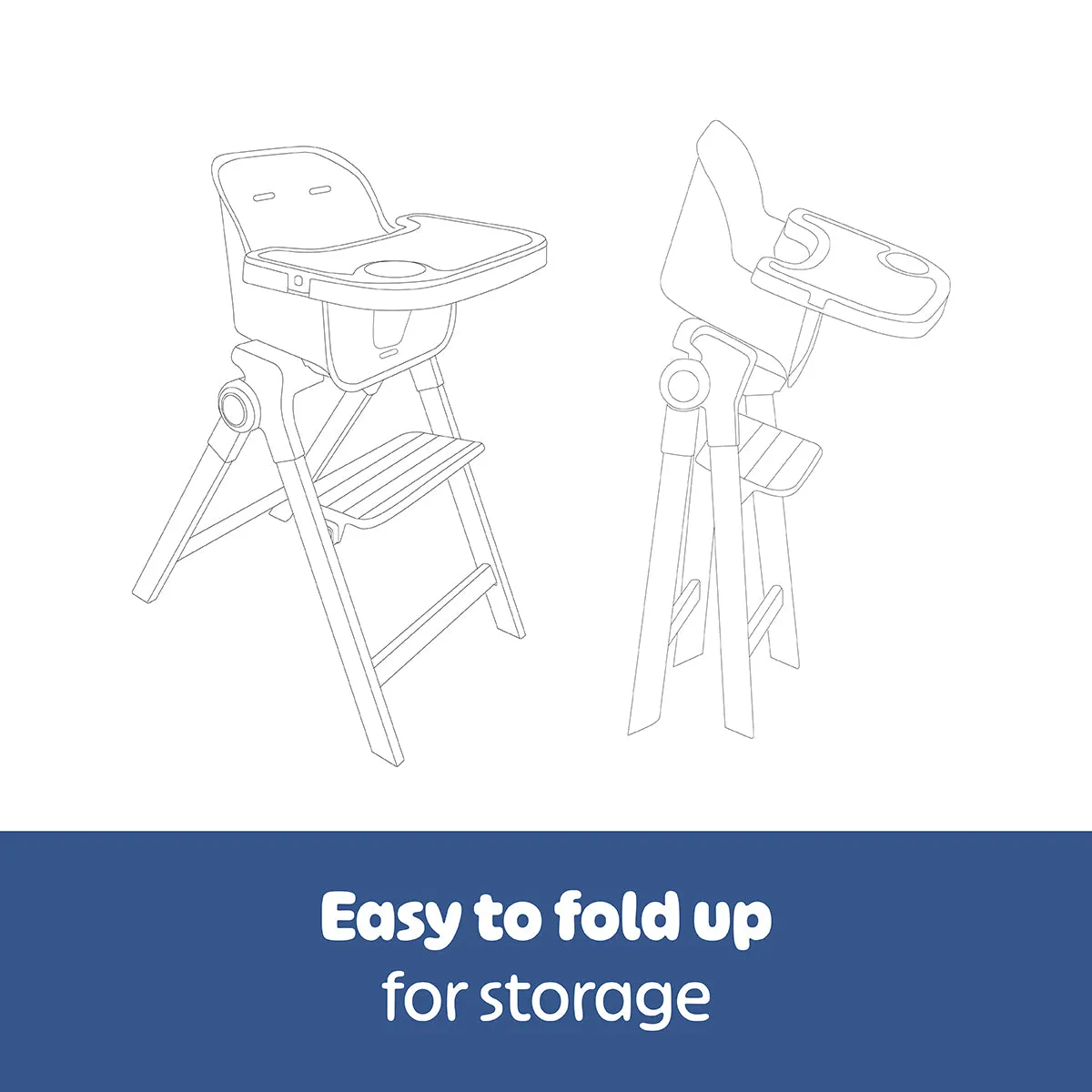 Snuggletime Foldable Baby High Chair
