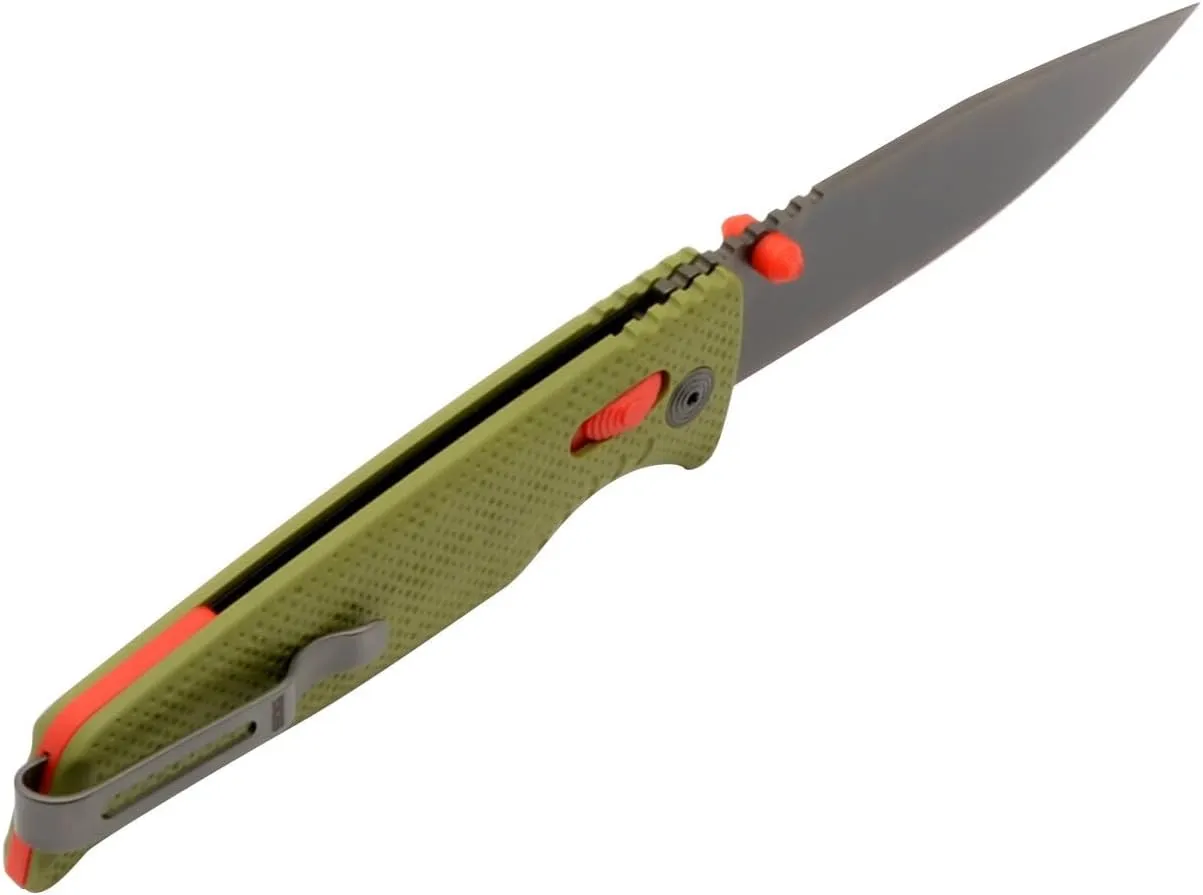 SOG Altair XR Superlight Compact Outdoor CRYO 154cm Steel Folding Knives | Lanyard Loop, Pocket Clip & XR Lock
