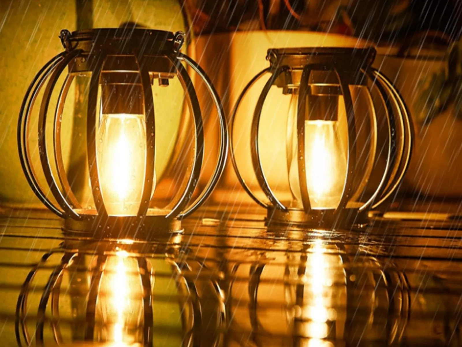Solar LED Hanging Garden Lantern