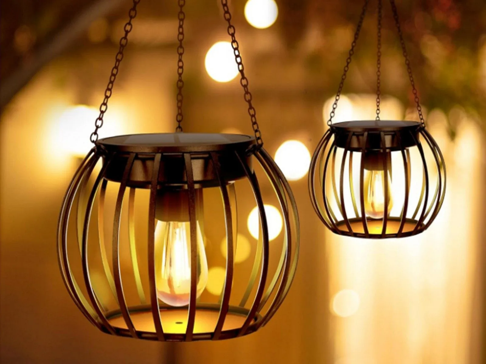 Solar LED Hanging Garden Lantern