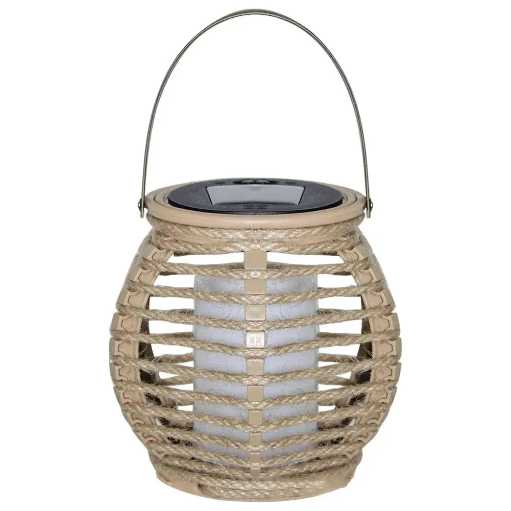 SolarGlow - Rattan outdoor lantern