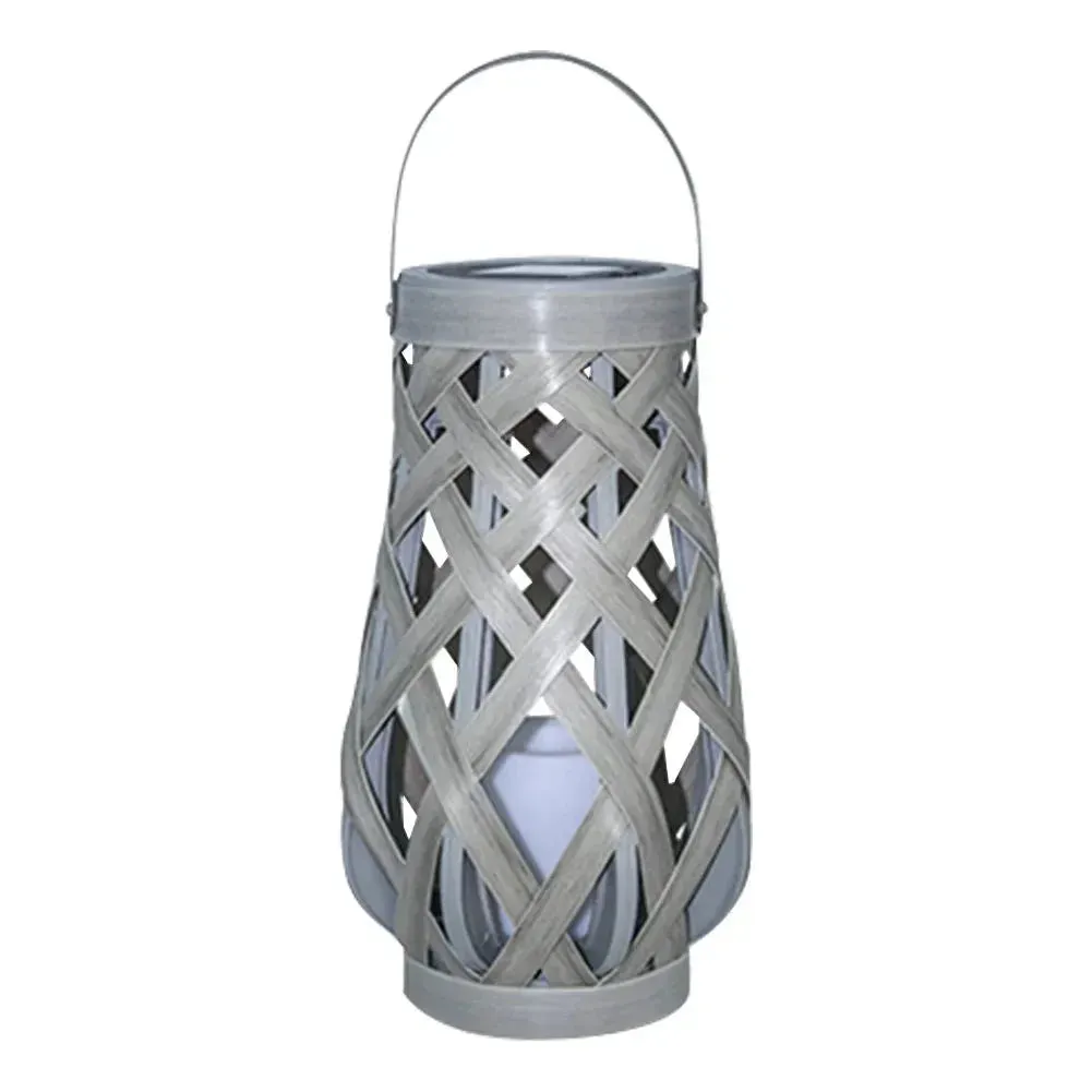 SolarGlow - Rattan outdoor lantern