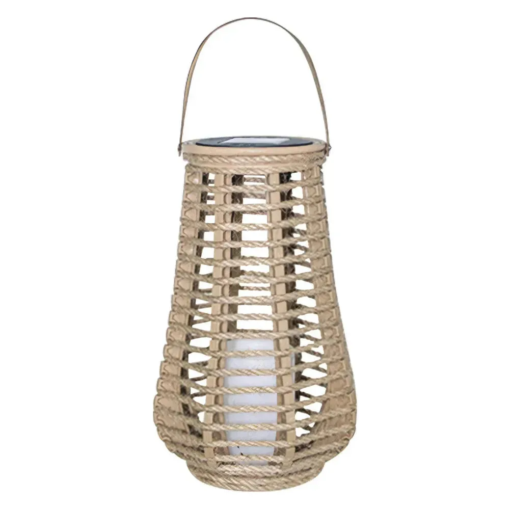 SolarGlow - Rattan outdoor lantern
