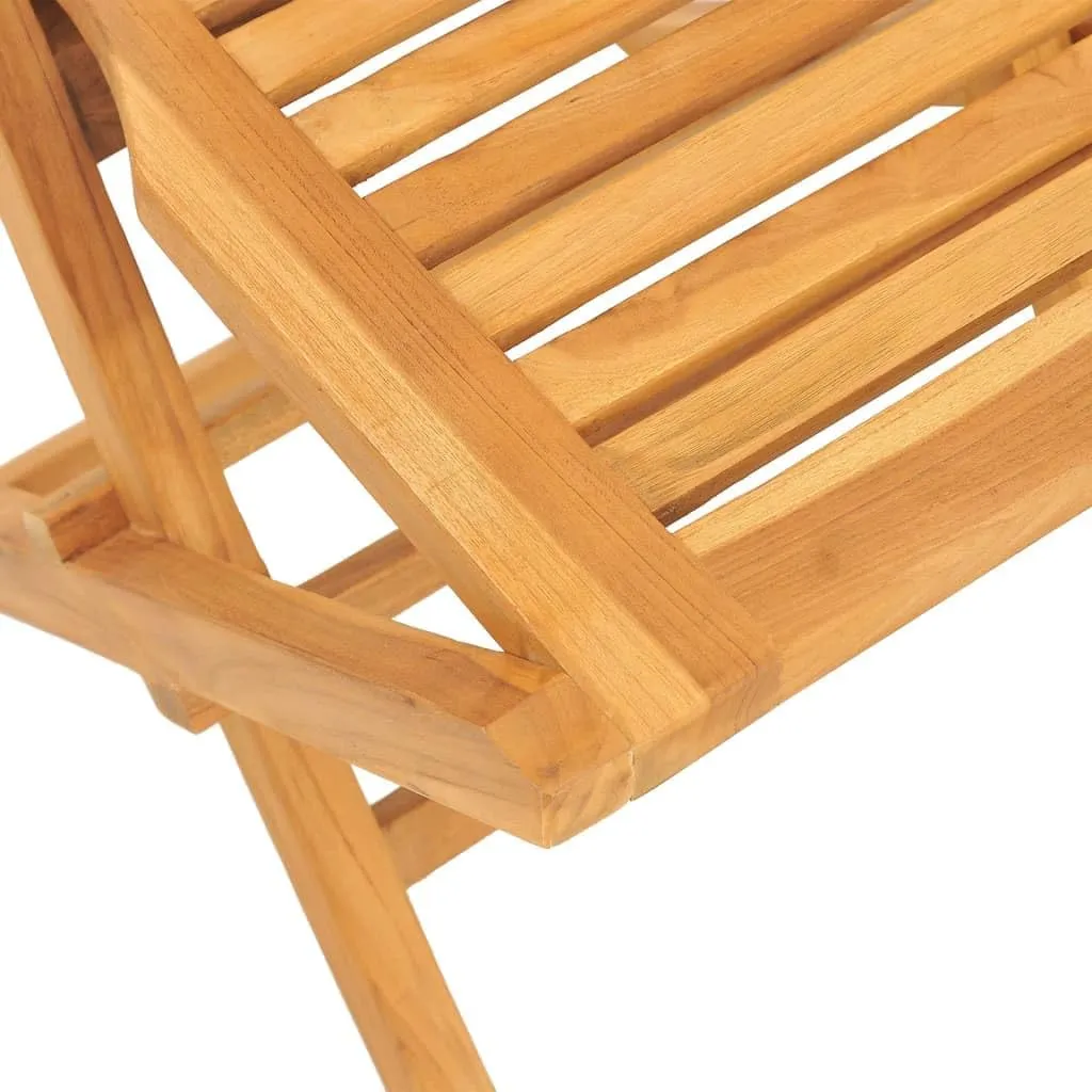 Solid Teak Wood Folding Patio Chairs 2-Pack 18.5"x24.8"x35.4" Outdoor Furniture for Poolside Camping Beach Lounge Comfortable Foldable Seating