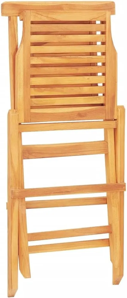 Solid Teak Wood Folding Patio Chairs 2-Pack 18.5"x24.8"x35.4" Outdoor Furniture for Poolside Camping Beach Lounge Comfortable Foldable Seating