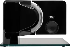 sono 2 Electric All-Slicer and Bread Slicer Made of Metal with Eco Motor, Made in Germany, Black