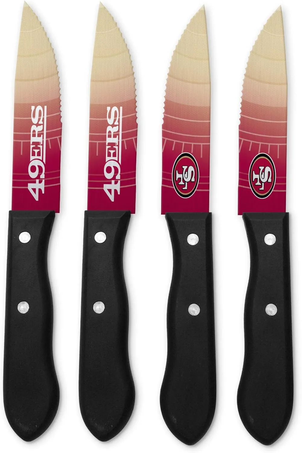 Sports Vault NFL San Francisco 49ers Steak Knive Set , 9.75"