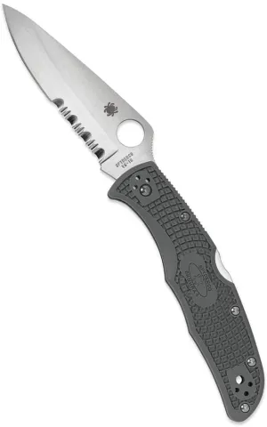 Spyderco Endura 4 FRN Foliage Green C10PSFG Folding  Partially Serrated Edge Pocket Knife