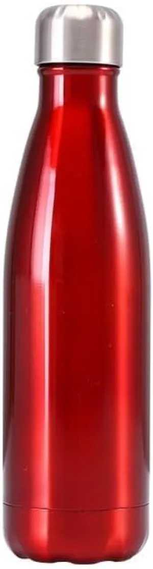 Stainless Steel Kettle 500ML, Double-layer Sports Water Bottle, Suitable For Outdoor Cycling And Camping(Red)