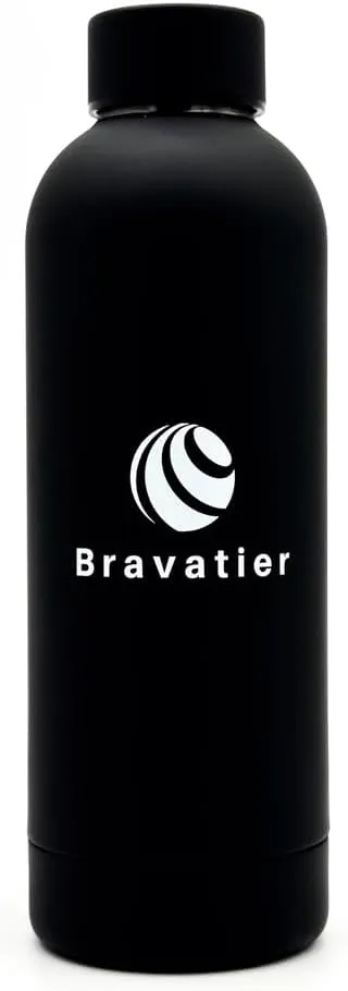 Stainless Steel Water Bottle, 500ml/17oz, White, Double Wall, Vacuum Insulated for Hot & Cold Drinks, Premium UV Print, Sports, Office, Outdoor, and Travel