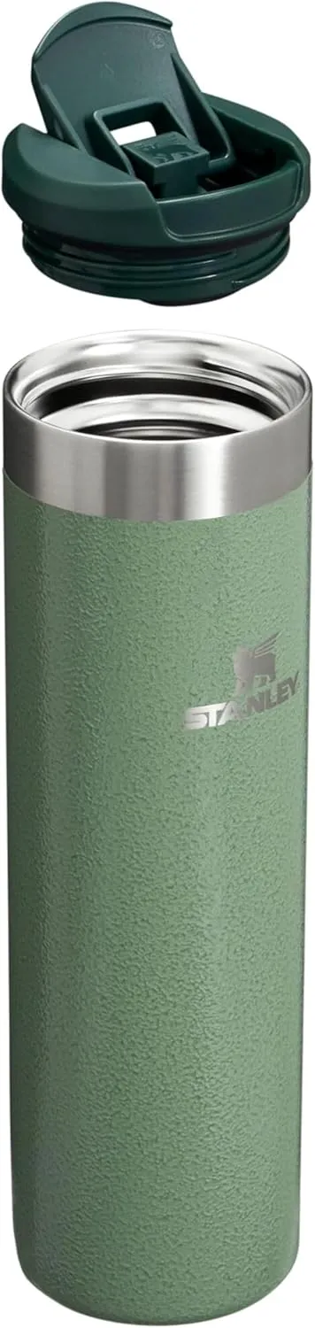 Stanley AeroLight Transit Bottle 20 oz | Locking Drink Through Lid | Leak Resistant Water Bottle or Coffee Travel Mug | Lightweight Insulated Stainless Steel | BPA-Free | Hammertone Green