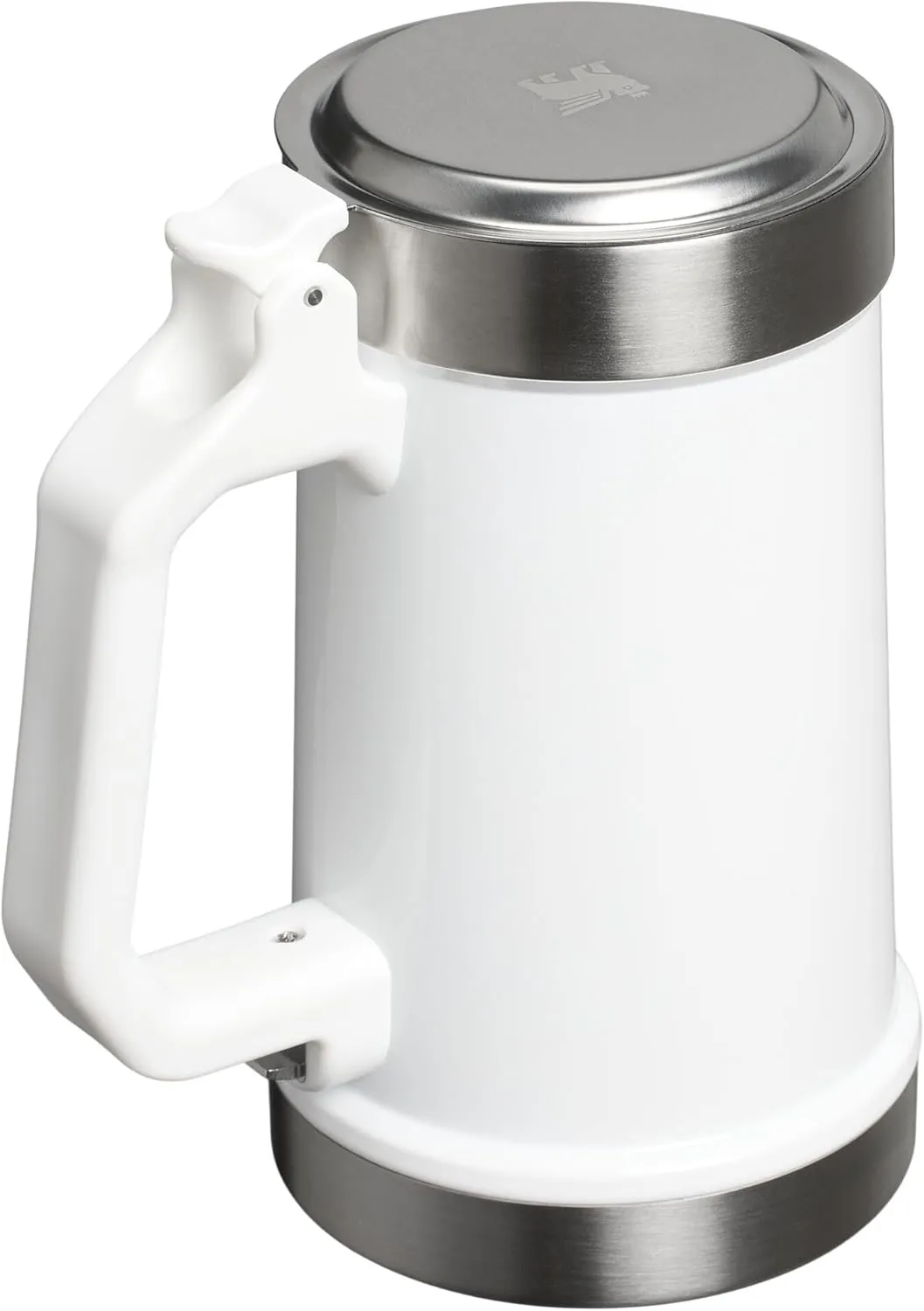 Stanley Classic Bottle Opener Beer Stein 24 oz | Flip Up Lid and Heavy Duty Handle with Built In Bottle Opener | Insulated Stainless Steel Beer Mug | BPA-Free | Hammertone Green