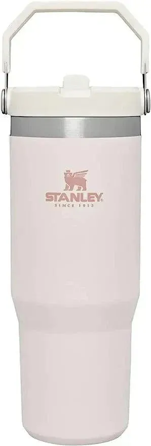 STANLEY Stainless Steel Tumbler with Straw, Vacuum Insulated Water Bottle for Home, Office or Car, Reusable Cup with Straw Leak Resistant Flip