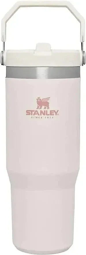 STANLEY Stainless Steel Tumbler with Straw, Vacuum Insulated Water Bottle for Home, Office or Car, Reusable Cup with Straw Leak Resistant Flip