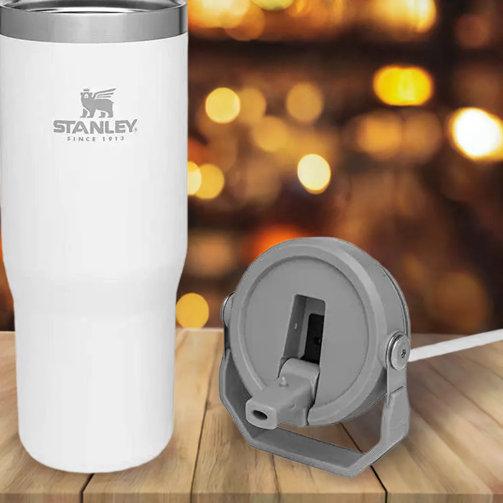 STANLEY Stainless Steel Tumbler with Straw, Vacuum Insulated Water Bottle for Home, Office or Car, Reusable Cup with Straw Leak Resistant Flip