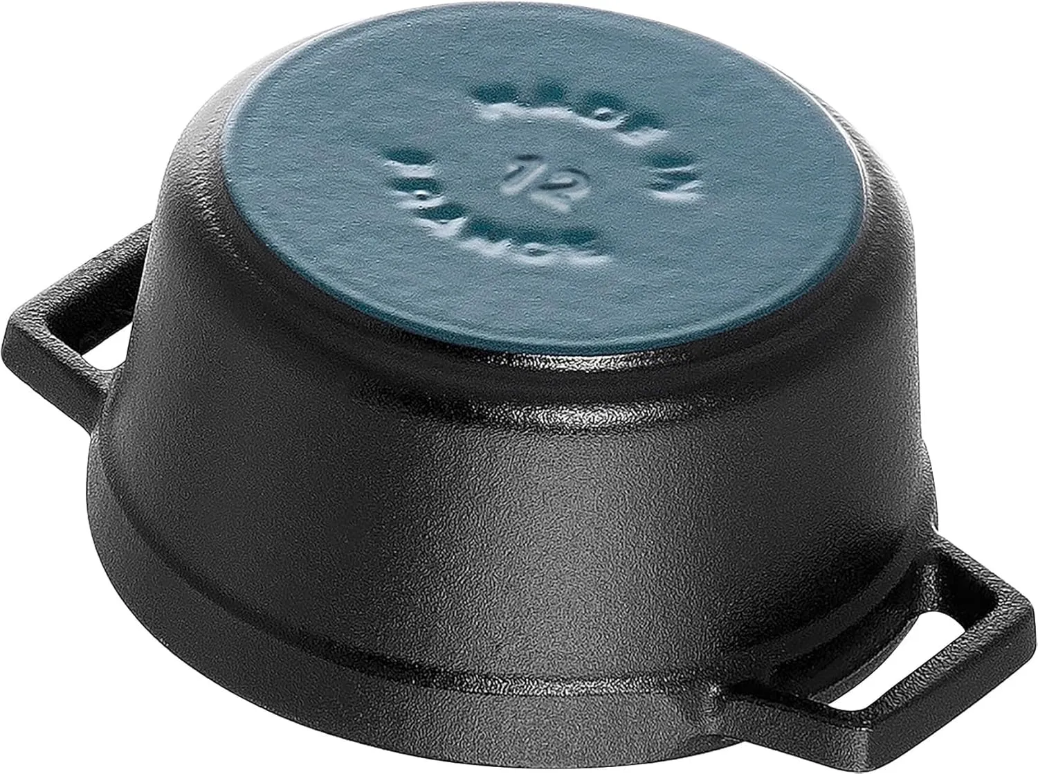 Staub 1101225 Round Cocotte Pot, 12 cm, Matt Black