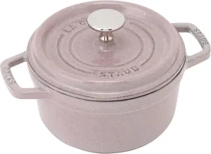 Staub 40508-865 Picot Cocotte Round Chiffon Rose, 6.3 inches (16 cm), Two Hands, Cast Iron, Enameled Pot, Induction Compatible, [Japanese Seller with Serial Number] La Cocotte Round
