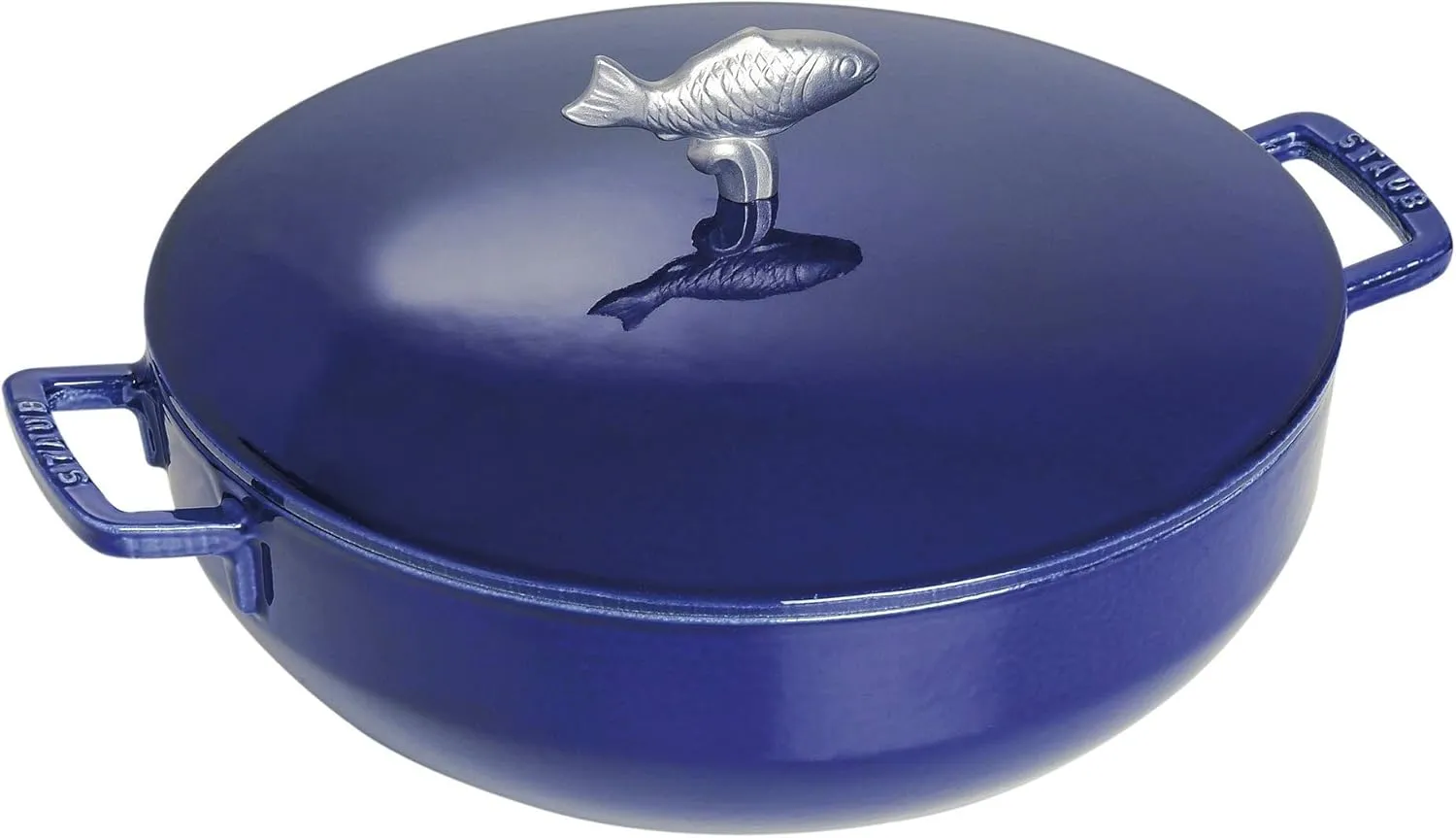 Staub Cast Iron 5-qt Bouillabaisse Pot - Dark Blue, Made in France