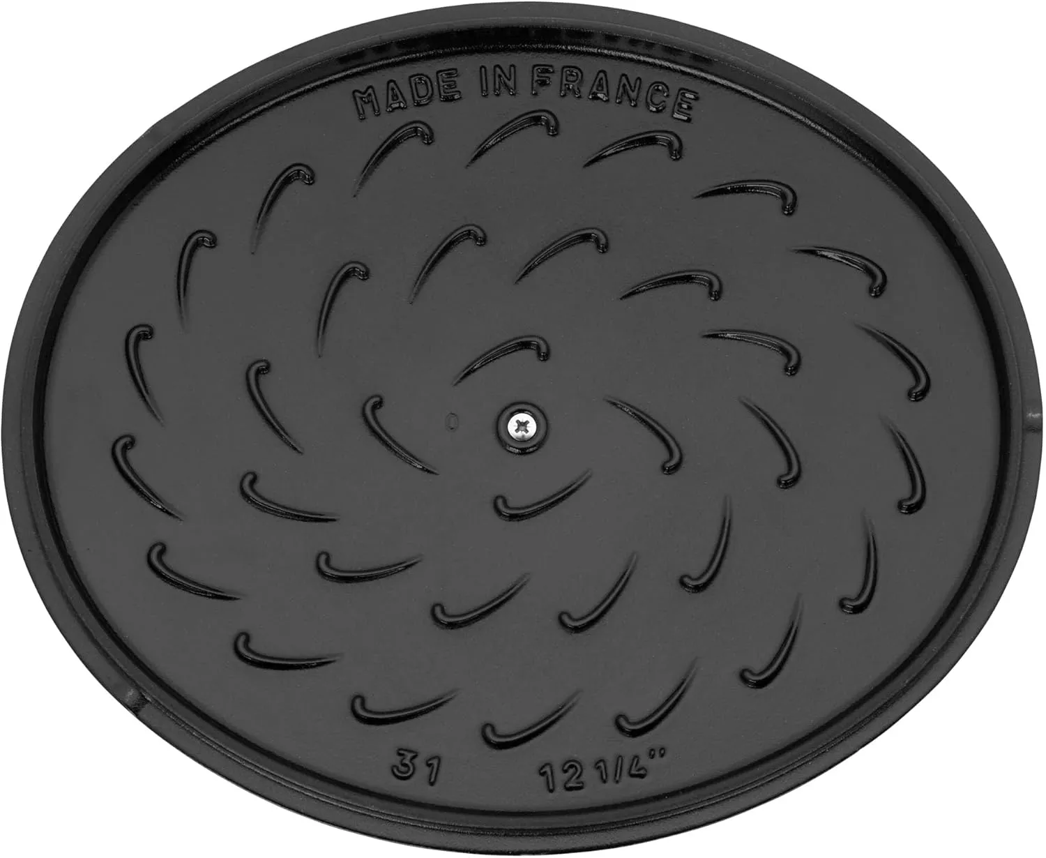 Staub Cast Iron 6.25-qt Shallow Oval Dutch Oven - Grenadine