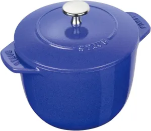 staub La Cocotte de GOHAN Z1026-726 "La Cocotte de Gohan Blueberry L 7.9 inches (20 cm) Rice Pot, Rice Cooker, 3 Cups, IH Compatible, Japanese Authentic Product with Serial Number"