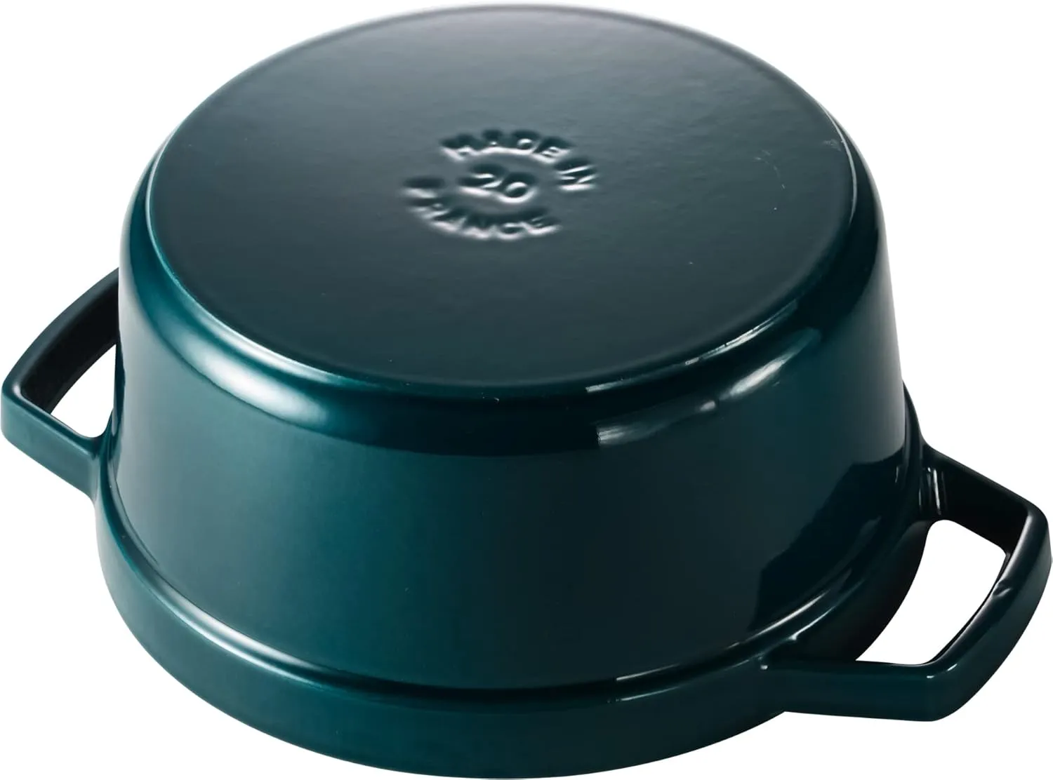 staub La Cocotte Round 1023919 Pico Cocotte Round Lamer 7.9 inches (20 cm) Brass Knob Specification, Both Hands, Cast Iron Pot, Induction Compatible, Japanese Authentic Product with Serial Number