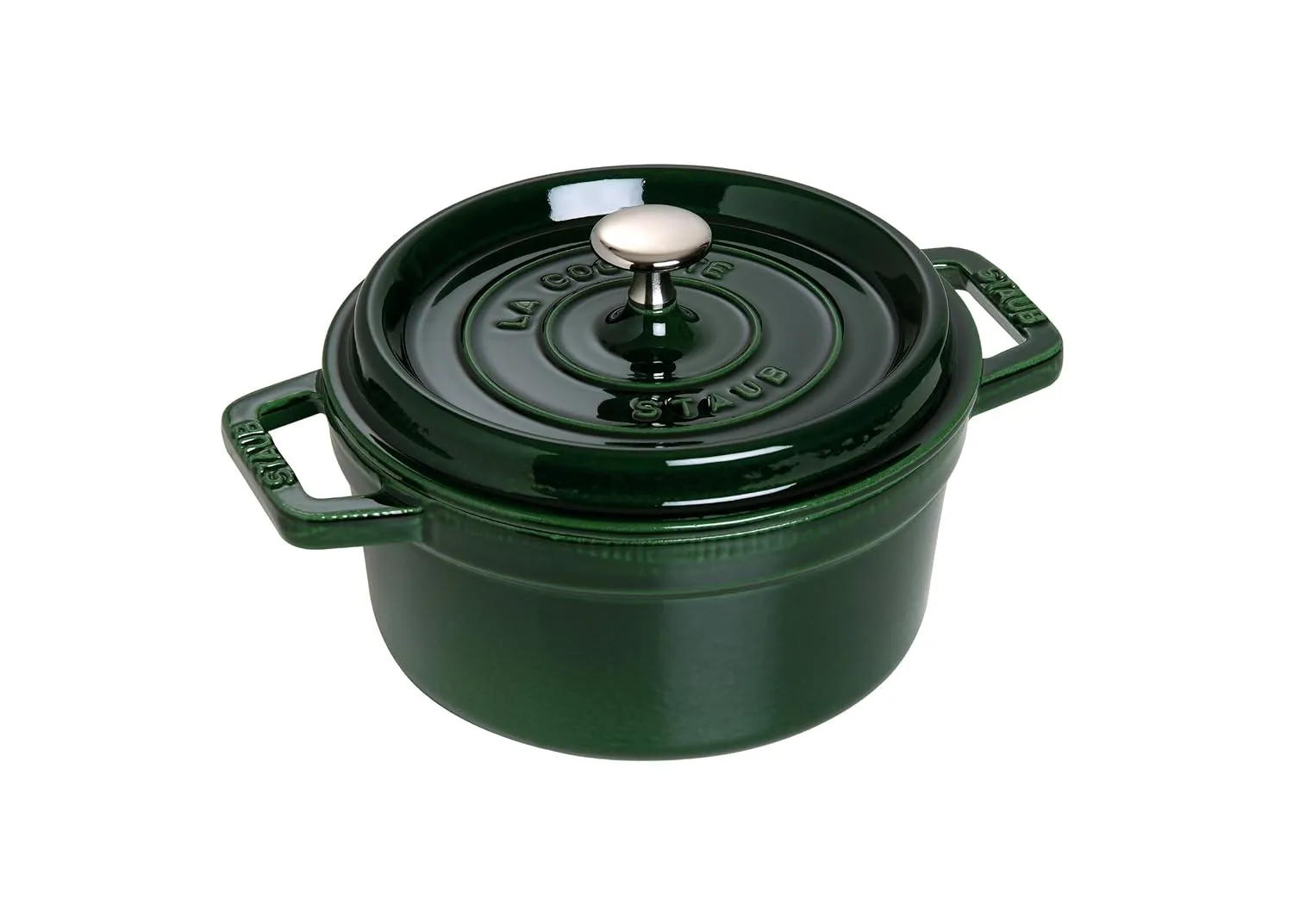 staub La Cocotte Round 40509-644 Pico Cocotte Round Basil Green, 7.9 inches (20 cm), Both Hands, Enameled Pot, Induction Compatible, Japanese Authentic Product