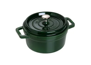 staub La Cocotte Round 40509-644 Pico Cocotte Round Basil Green, 7.9 inches (20 cm), Both Hands, Enameled Pot, Induction Compatible, Japanese Authentic Product
