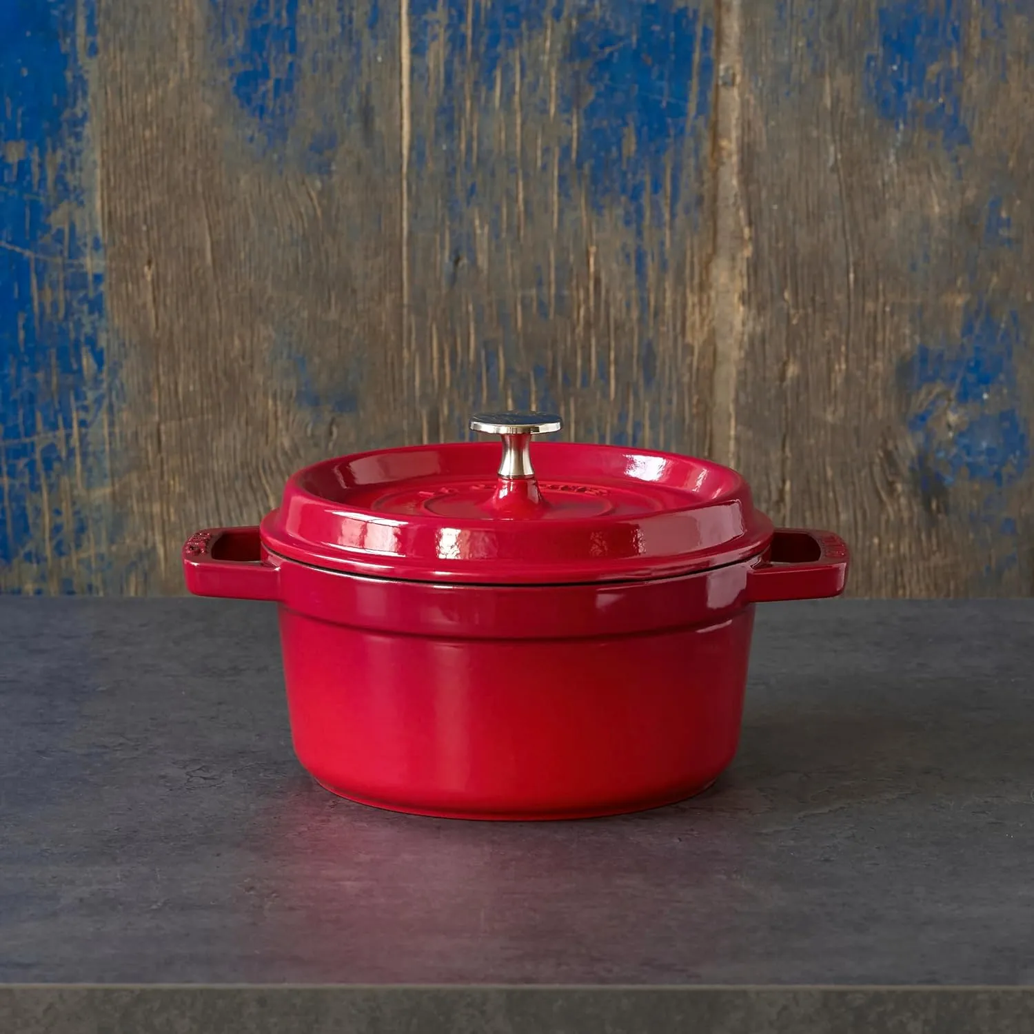 staub La Cocotte Round 40509-861 Pico Cocotte Round Cherry, 11.8 inches (30 cm), Large, Both Handed, Enameled Pot, Induction Compatible, Japanese Authentic Product
