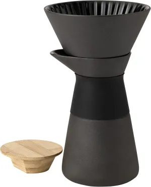Stelton 25 x 14 x 14 cm The Slow Brew Coffee Maker, Black