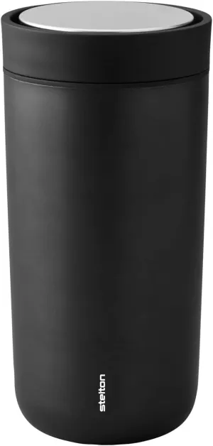 Stelton To-Go Click Thermal Mug, Double-Walled Insulated Flask, Rustproof, Leak-Proof Coffee Mug/Tea Mug with Smart Click Lid, Hot & Cold Drinks, 0.4 Litres, Colour: Soft Rust