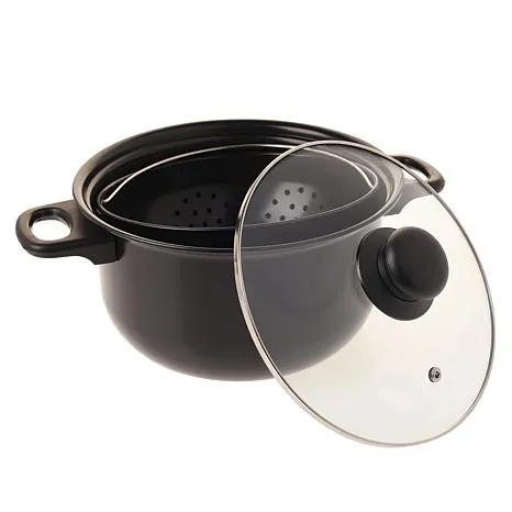 StrainPot - Non-Stick Cooking Pot with Built-In Strainer