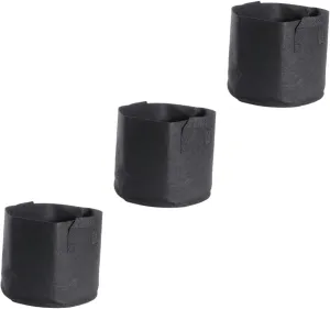 SUPVOX 3pcs 5 5 Gallon Plant Grow Bags with Aeration Fabric Non-Woven Pots Nursery Bag for Air Pruning