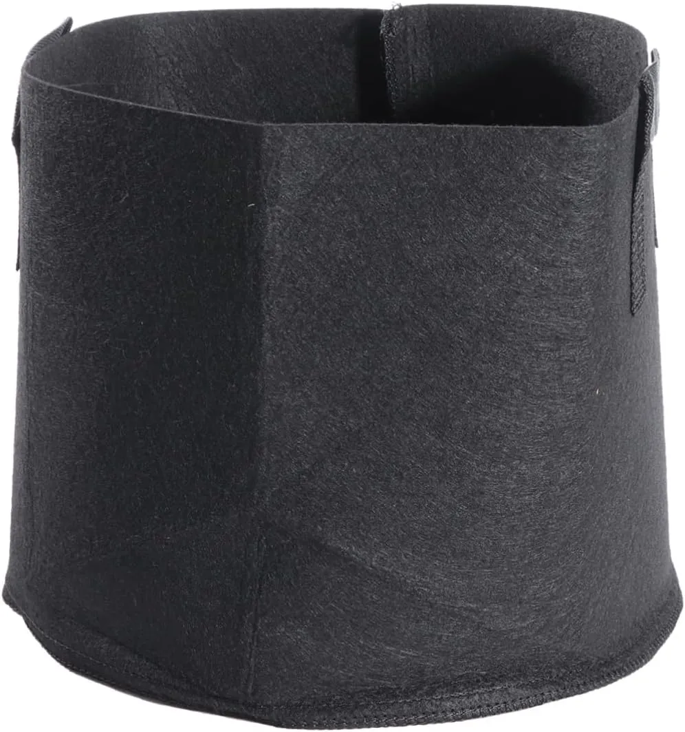 SUPVOX 3pcs 5 5 Gallon Plant Grow Bags with Aeration Fabric Non-Woven Pots Nursery Bag for Air Pruning