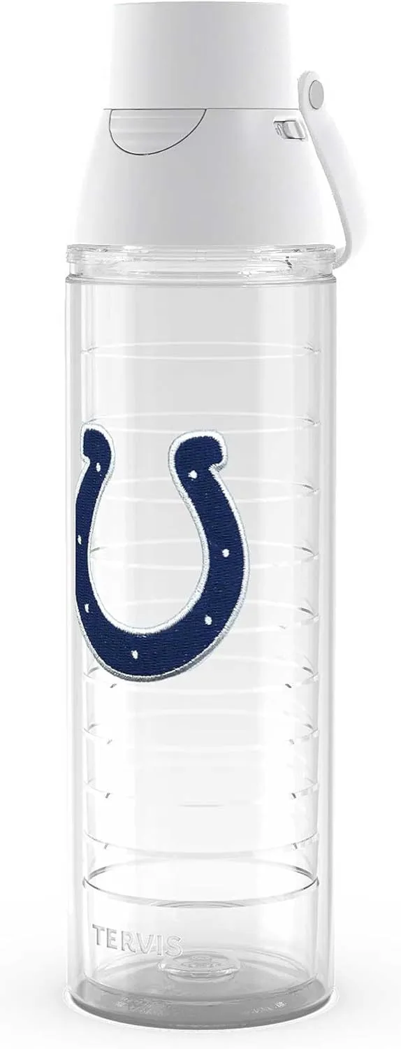 Tervis Venture Lite NFL Indianapolis Colts - Primary Logo Made in USA Double Walled Insulated Tumbler Travel Cup Keeps Drinks Cold & Hot, 24oz Water Bottle, Classic