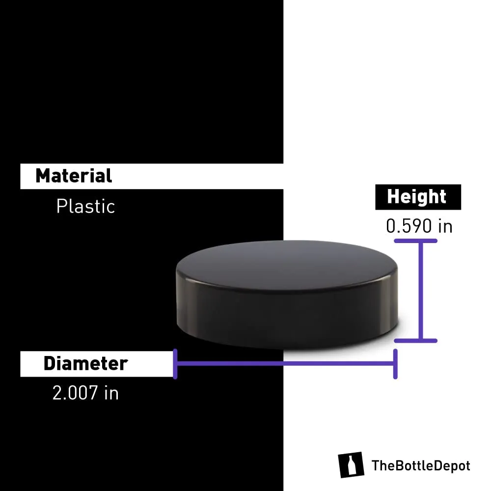 The Bottle Depot - 24 Pack - 1 oz Glass Jars with Black Lids - Black UV - 48-400 Neck Finish - UV Rays Protection