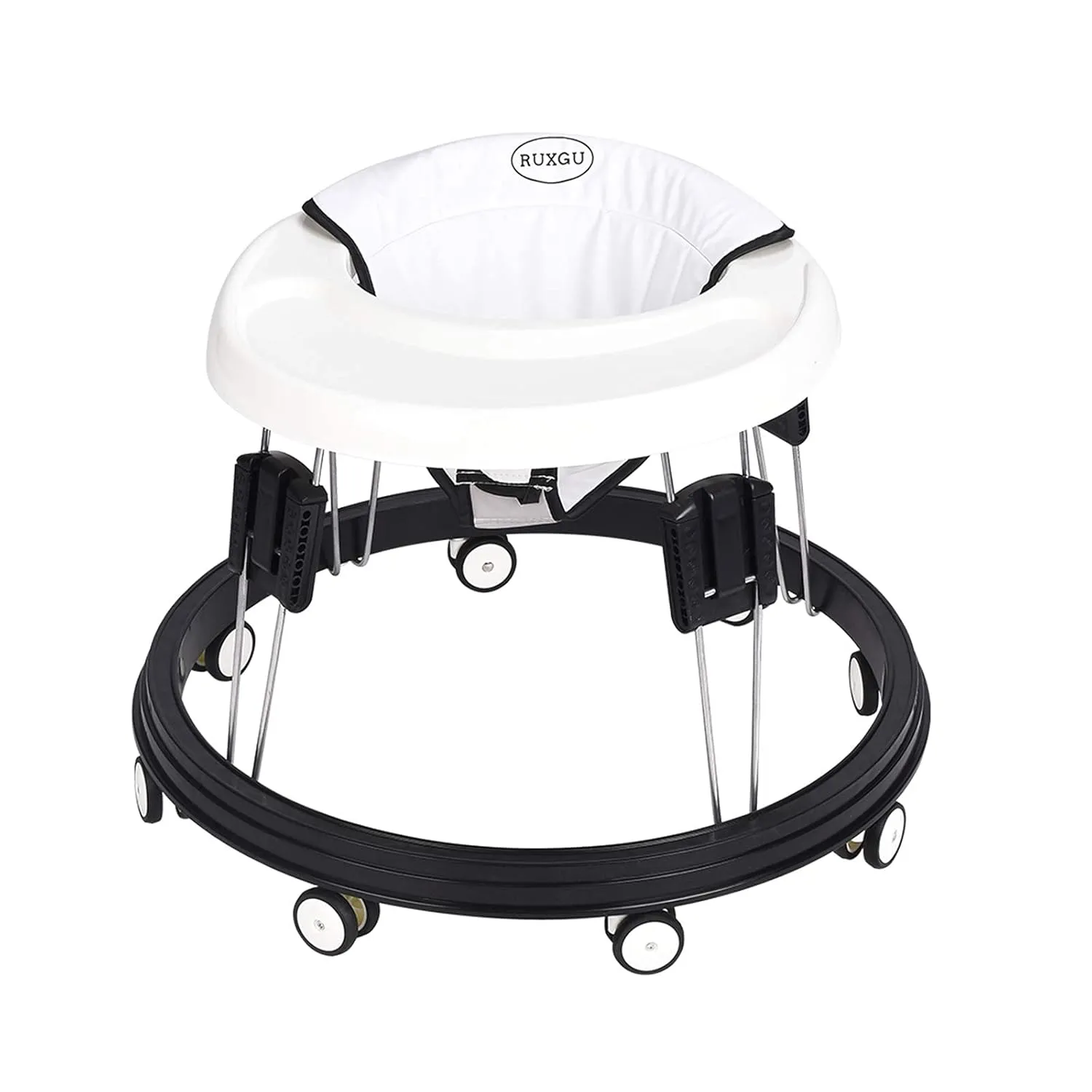 The Foldable Baby Walker, Suitable for 66-80cm Height Wheeled Baby boy and Girl Walker, Mute Anti-Rollover Baby Walker, Avoid Bicycle Rollover, Foldable Baby Chair