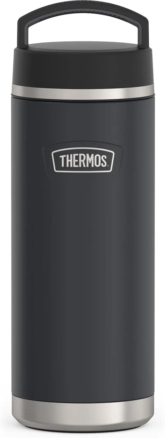 THERMOS ICON SERIES Stainless Steel Water Bottle with Screw Top Lid - 32 Ounce, Granite - Insulated Water Bottle with Lid