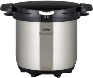 THERMOS Vacuum Insulation Cooker Shuttle Chef 4.5L Clear stainless KBG-4500 CS (Japan import)