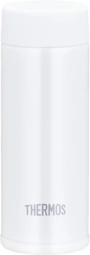 Thermos Water Bottle, Vacuum Insulated Pocket Mug, 4.2 fl oz (120 ml), White JOJ-120 WH (Small Capacity Model)