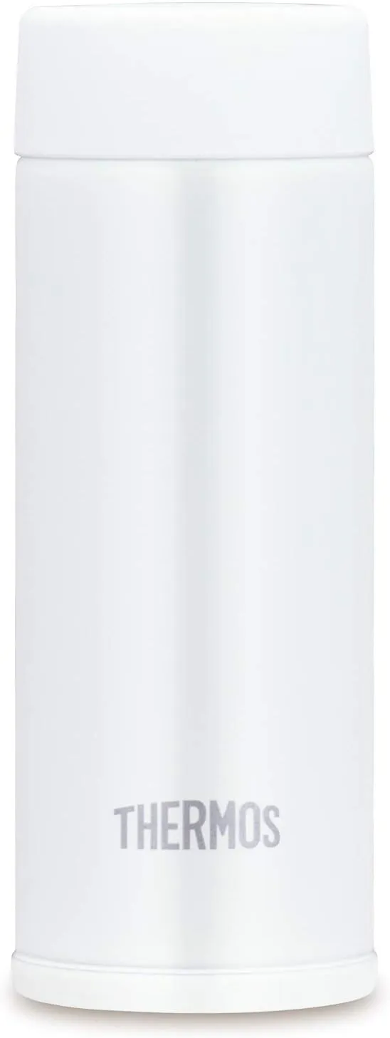 Thermos Water Bottle, Vacuum Insulated Pocket Mug, 4.2 fl oz (120 ml), White JOJ-120 WH (Small Capacity Model)